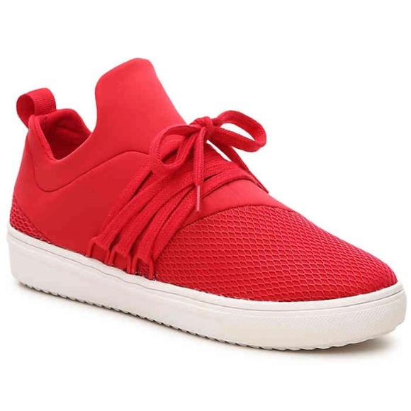 steve madden red sneakers